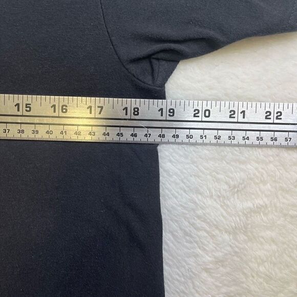 Medium Black Midriff Stranger Things Crop Top T-Shirt - Picture 6 of 9